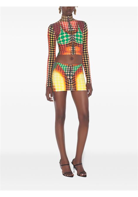 top high neck ls woman multicolor JEAN PAUL GAULTIER | 26/01-W-TO443-J042P155060